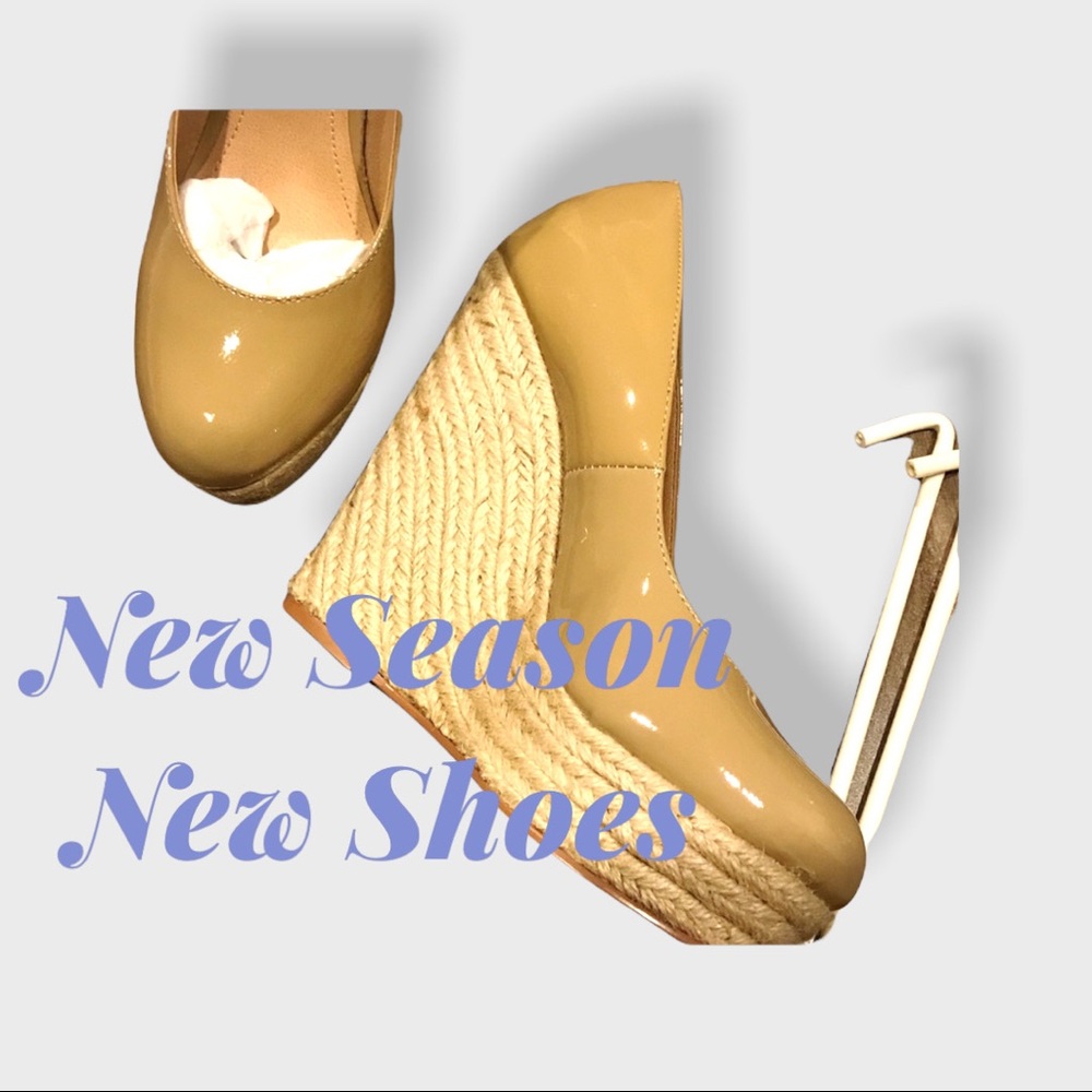 Steve Madden Nude Wedge Espadrilles